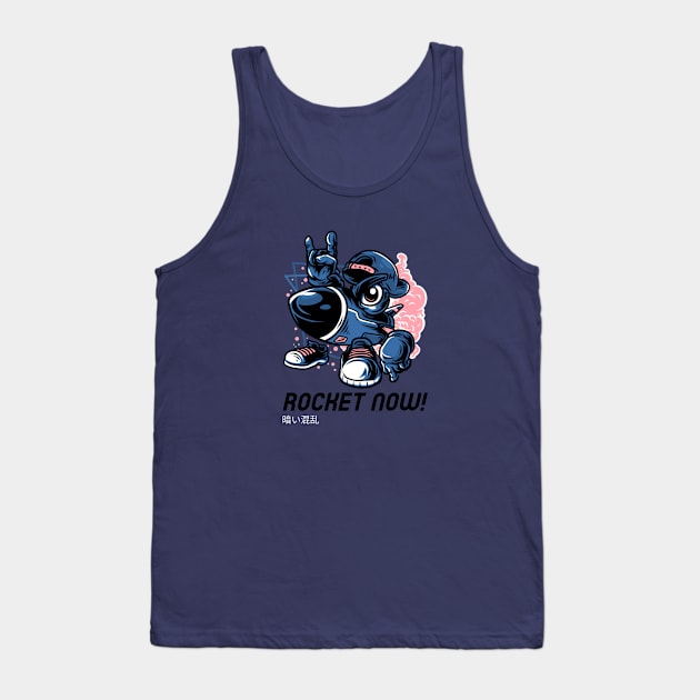 Rocket Cartoon Character, Urban Style Tank Top by OFM